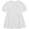 Dora Short Puff Sleeve Dress, Ivory - Dresses - 3 - thumbnail