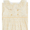 Milla 3/4 Sleeve Smock Dress, Yellow Floral - Dresses - 4