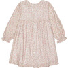Catalina Long Puff Sleeve Smock Dress, Pink Floral - Dresses - 3