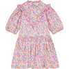 Isla Puff Sleeve Dress, Multi Floral - Dresses - 1 - thumbnail
