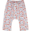 Alex Long Leg Pull-On Trouser, Red Floral - Pants - 1 - thumbnail