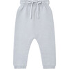 Fino Cotton Knit Trousers, Grey - Pants - 1 - thumbnail
