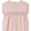 Ava Short Sleeve Smock Dress, Pink - Dresses - 4