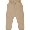 Fino Cotton Knit Trousers, Camel - Pants - 3