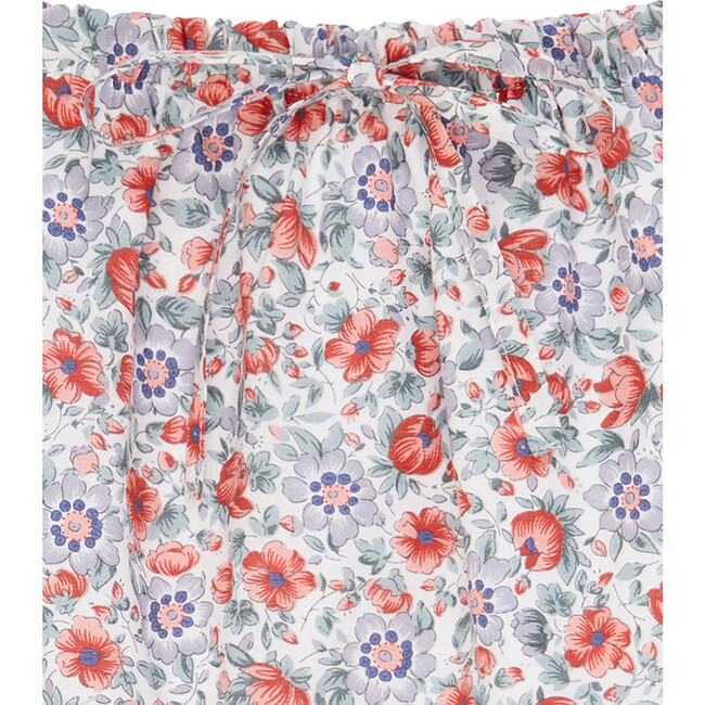 Alex Long Leg Pull-On Trouser, Red Floral - Pants - 4