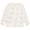 Lorna Long Blouson Sleeve Shirt, Pink Floral - Shirts - 3