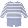 Laica Two-Piece Cotton Set, Blue - Rompers - 3