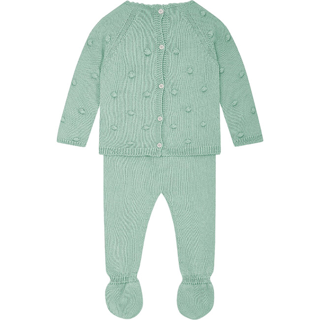 Fabien Round Neck Cotton Set, Sage - Bodysuits - 3