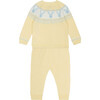 Calli Long Sleeve Cotton Set, Vanilla - Bodysuits - 3