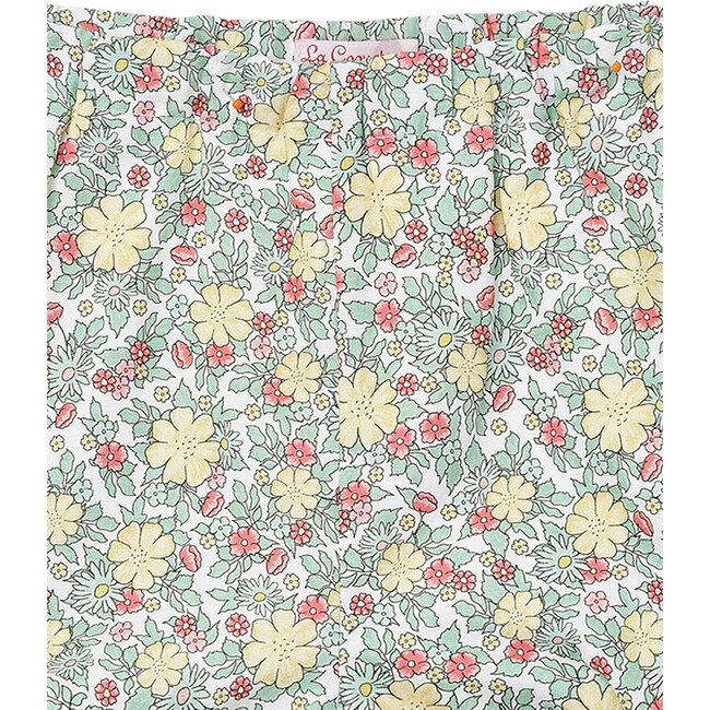 Gala Gathered Cuff Bloomers, Green Floral - Bloomers - 4