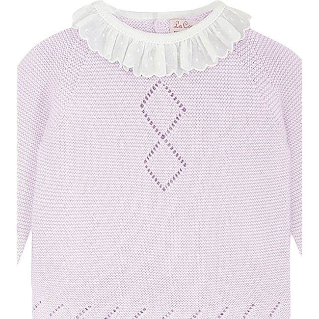 Belita Long Sleeve Cotton Set, Mauve - Bodysuits - 4