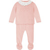 Elisa Frilly Collar Cotton Set, Pink - Bodysuits - 1 - thumbnail
