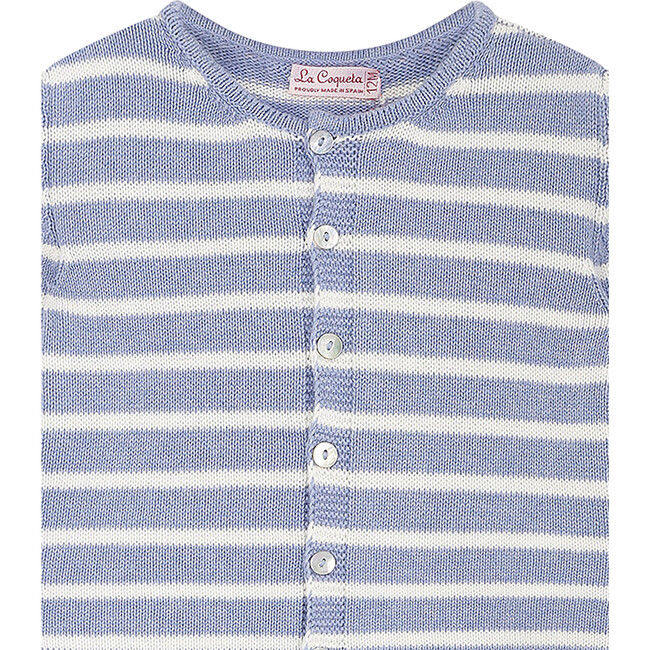 Laica Two-Piece Cotton Set, Blue - Rompers - 4