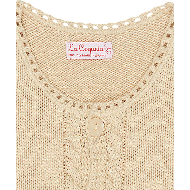 Arcona Long Sleeve Cardigan, Camel - Cardigans - 4