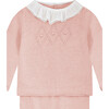 Elisa Frilly Collar Cotton Set, Pink - Bodysuits - 4