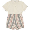 Porta Peter Pan Collar Set, Blue Stripe - Rompers - 3