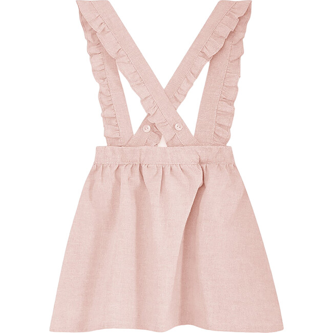 Agata Floaty Pinafore-Style Skirt, Dusty Pink - Skirts - 3