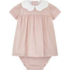 Hestia Peter Pan Collar Set, Pink Polka Dot - Dresses - 1 - thumbnail