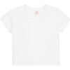 Jazmin Short Sleeve Shirt, White - Shirts - 1 - thumbnail