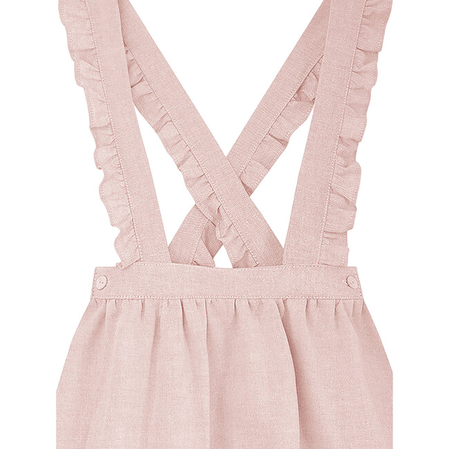 Agata Floaty Pinafore-Style Skirt, Dusty Pink - Skirts - 4