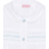 Carlina Short Sleeve Smock Set, Blue - Rompers - 3