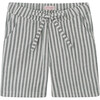 Cortino Slant Pocket Shorts, Green Stripe - Shorts - 1 - thumbnail