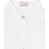 Jazmin Peter Pan Collar Linen Shirt, White - Shirts - 4