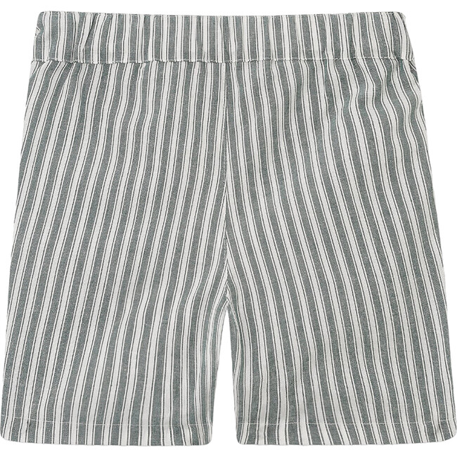 Cortino Slant Pocket Shorts, Green Stripe - Shorts - 3