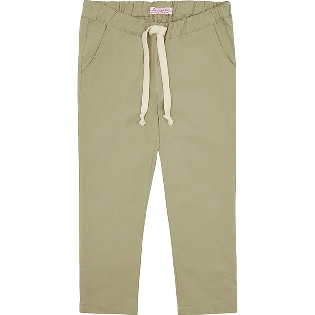 Andreas Relaxeed Leg Trousers, Sage Green - Pants - 1