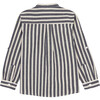 Jazmin Long Sleeve Shirt, Blue Stripe - Shirts - 3