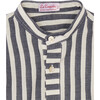 Jazmin Long Sleeve Shirt, Blue Stripe - Shirts - 4