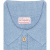 Brio Knit Collar Long Sleeve Jumper, Dusty Blue - Sweaters - 4