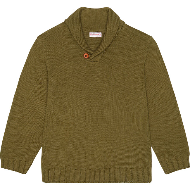 Goyo Long Sleeve Jumper, Olive - Sweaters - 1