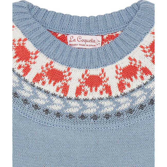 Cangrejo Knit Jumper, Blue - Sweaters - 4