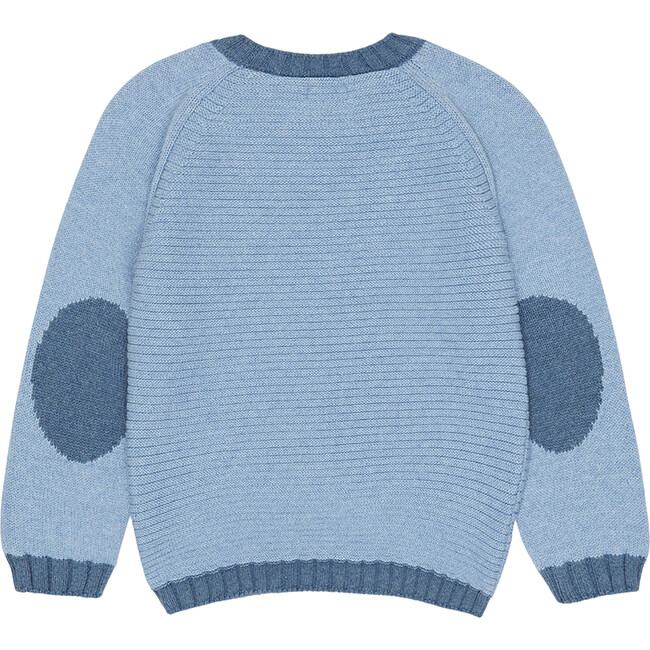 Lorca Long Raglan Sleeve Jumper, Dusty Blue - Sweaters - 3