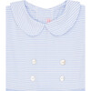 Fantino Short Sleeve Two-Piece Set, Blue Stripe - Rompers - 4