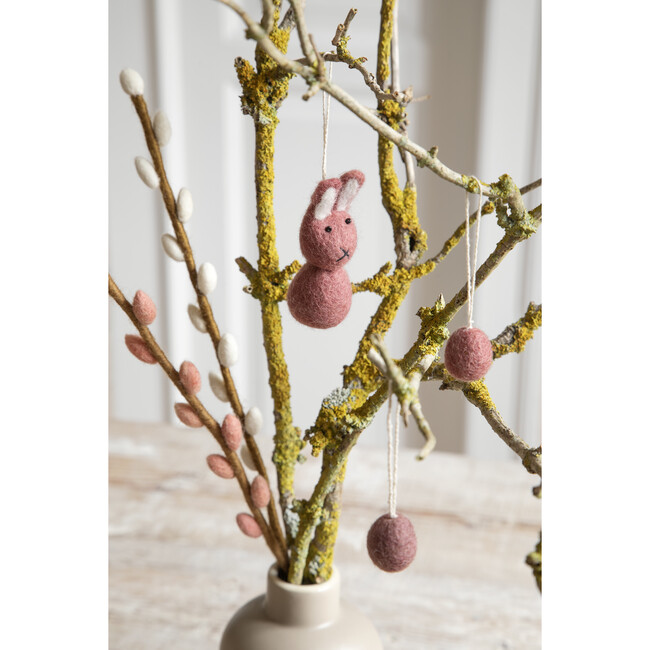 Colorful Bunny Ornaments, Set Of 5 - Ornaments - 2