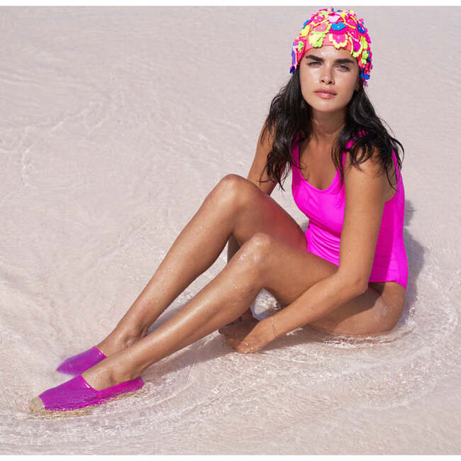 Women Beachcomber Espadrille Water Shoes, Hot Pink - Espadrilles - 2