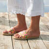 Women Cabana Slide Water Shoes, Frances Valentine Wild Flower - Slip Ons - 3