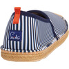 Men Beachcomber Espadrille Water Shoes, Navy & White - Espadrilles - 7 - thumbnail