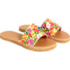 Women Cabana Slide Water Shoes, Frances Valentine Wild Flower - Slip Ons - 5