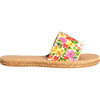 Women Cabana Slide Water Shoes, Frances Valentine Wild Flower - Slip Ons - 6