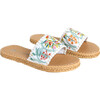 Women Cabana Slide Water Shoes, Spartina 449 Queenie Topiary - Slip Ons - 6