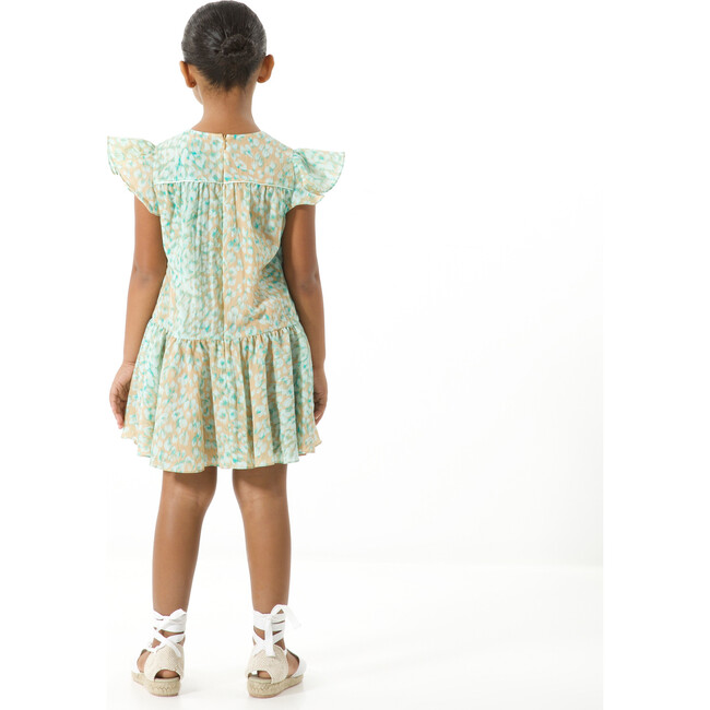 Mini Marielle Dress, Tan Multi Leopard - Dresses - 4