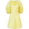 Women's Lacey Dress, Daffodil - Dresses - 1 - thumbnail