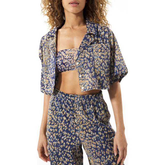 Women's Kennedy Top, Maritime Blue Multi - Cover-Ups - 5