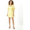 Women's Lacey Dress, Daffodil - Dresses - 2