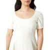 Women's Mia Dress, Chalk - Dresses - 5