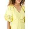 Women's Lacey Dress, Daffodil - Dresses - 5