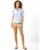 Women's Angela Top, Oxford Blue - Blouses - 3